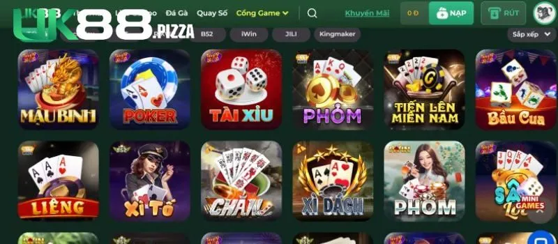 Game bài UK88 đang dần khẳng định vị trí trên thị trường